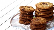 Chocolate chip cookies met hazelnoot